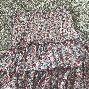 The Reset Multicolor Floral A-Line Skirt